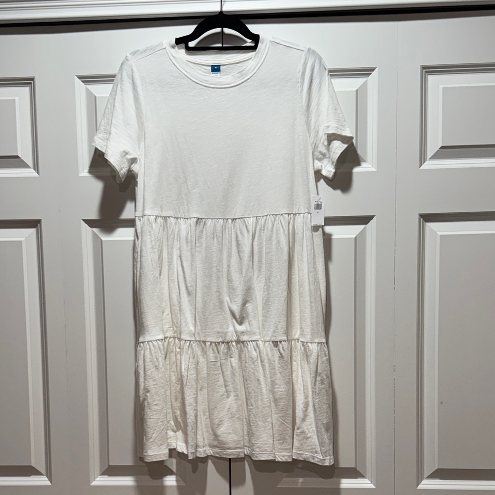 Old Navy White Tiered Dress